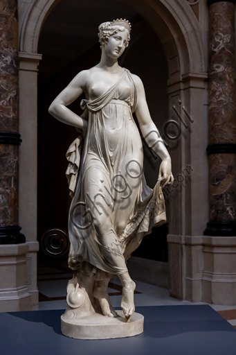 "Tersicore danzante (Danzatrice)", 1820, di Gaetano Matteo Monti (1776 - 1847), marmo.  