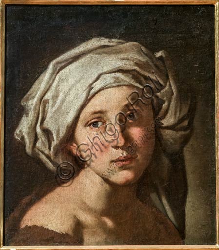 Modena, Museo Civico d'Arte: "Testa di Fanciulla con Turbante", di Francesco Stringa (1578-1615). 