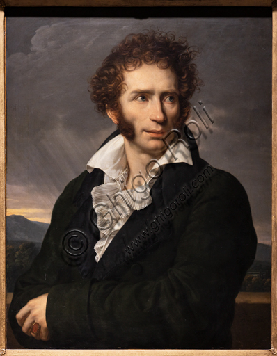 "Ugo Foscolo", 1813, di François - Xavier Fabre (1776 - 1837), olio su tela.