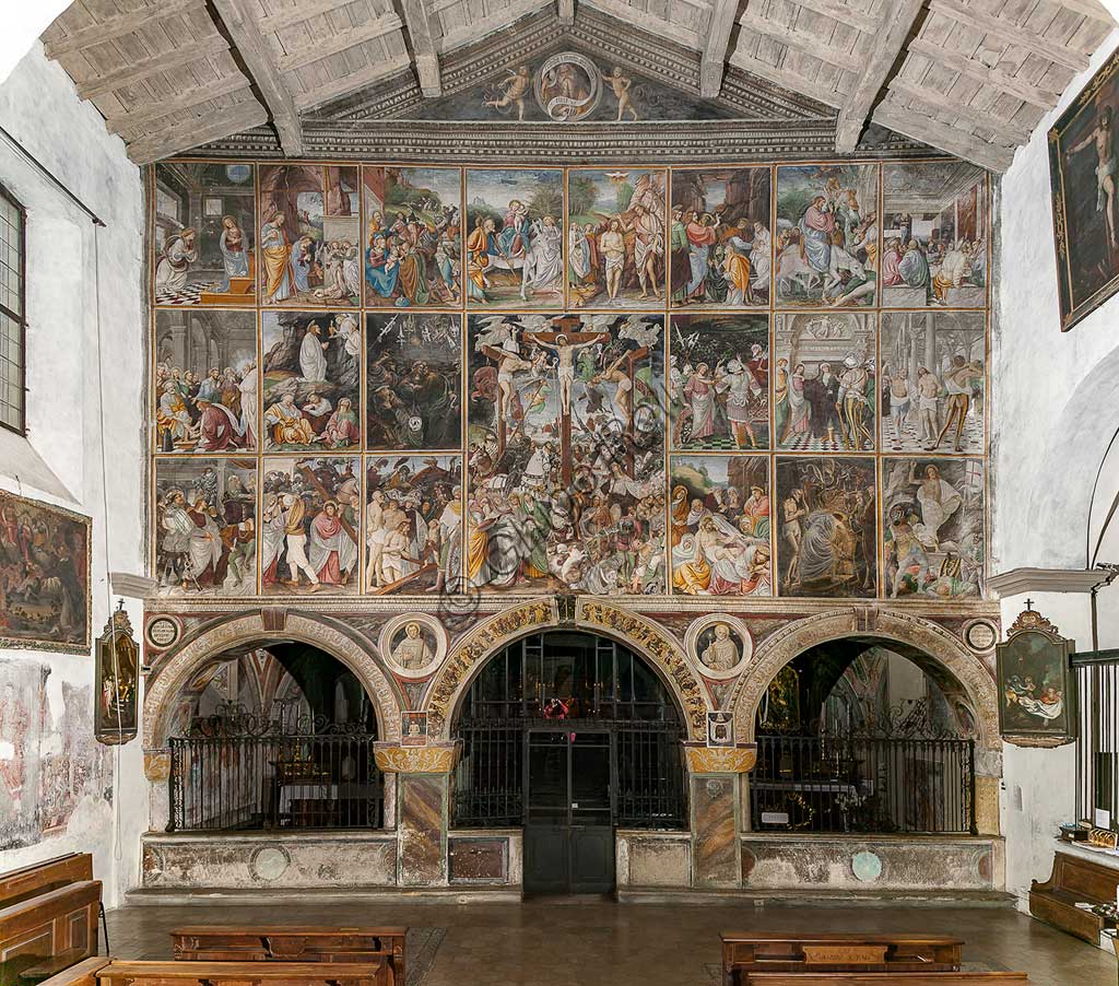 Varallo Sesia, Chiesa di S.ta Maria delle Grazie: affreschi della parete paudenziana “La vita e la passione di Cristo” , di Gaudenzio Ferrari, 1513.