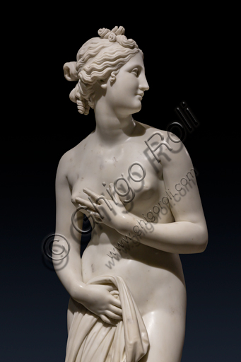 "Venere", 1817-1820, di Antonio Canova (1757 - 1822), marmo. Particolare.
