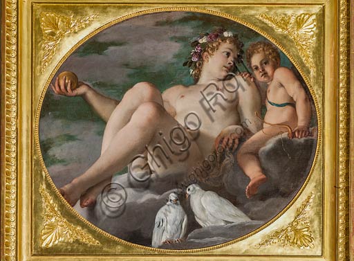  Modena, Galleria Estense: "Venus and Cupid" (1592), by Annibale Carracci. Olio su tela.