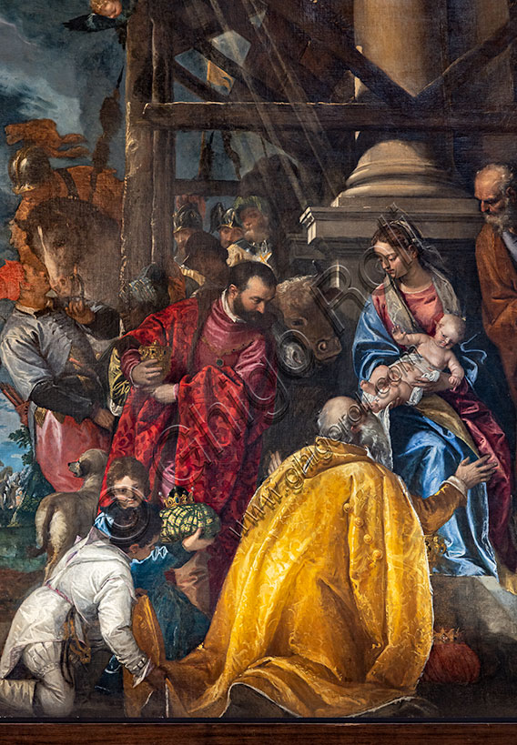 Vicenza,  Church of St. Corona, Chapel of St. Joseph: “Adoration of the Magi”, by Paolo Caliari known as il Veronese, 1573.