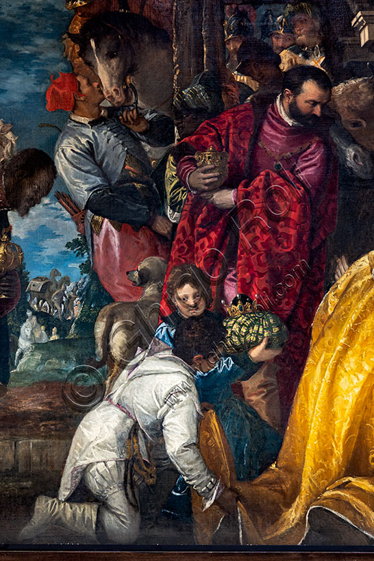 Vicenza,  Church of St. Corona, Chapel of St. Joseph: “Adoration of the Magi”, by Paolo Caliari known as il Veronese, 1573.