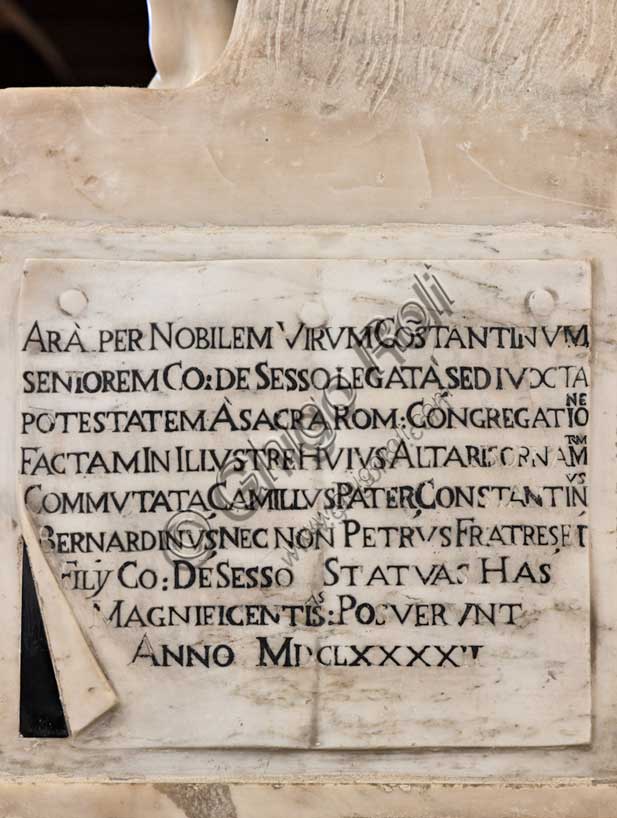 Vicenza,  Church of St. Corona: dedication of the main altar (1682).