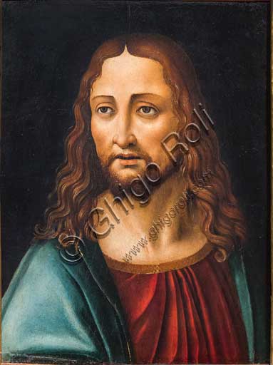 Bergamo, Bernareggi Museum: "The Saviour's Face", by Marco d'Oggiono (1475 - 1530).