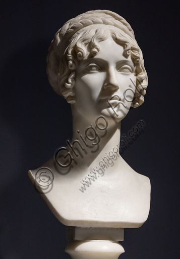  "Wilhelmine Benigna Biron duchess of Sagan", 1818, by Bertel Thorvaldsen (1770 - 1844), marble.